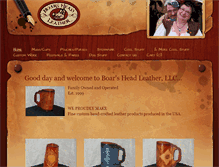 Tablet Screenshot of boarsheadleather.com